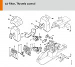 Stihl MS 240 Gasoline Chainsaw Spare Parts